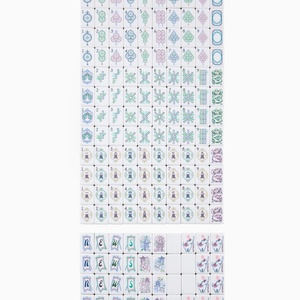 Juego de Mahjong de Alta Gama con Fichas Acrílicas de 4 Capas Color Verde Celadón, Diseño Nacional con Impresión a Color e Ilustraciones - Product Image 6