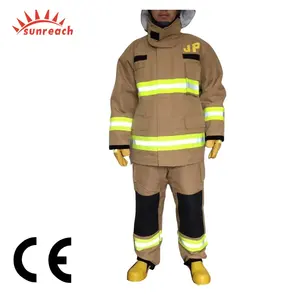 ได้รับการรับรอง CE Aramid Nomex ดับเพลิงแจ็คเก็ตสำหรับนักดับเพลิง