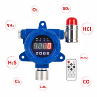 Detector de Gas Fijo de Pared HIREP para Gas Combustible, Alta Precisión, Alarma de Luz y Sonido, Certificado ATEX