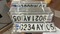 Plaque Numéro Congo RDC Nouveau Style en Acrylique avec Impression Personnalisée pour Vente en Gros