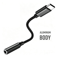 Cable de Audio Tipo C a 3.5mm, Cable Trenzado con Decodificación Digital para Música, Llamadas y Control, Amplia Compatibilidad