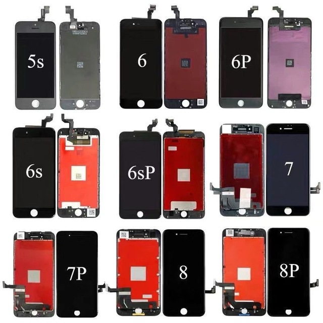 Suitable for iPhone 6/6P/6Sp/7/8P Series LCD Touch Screen Assembly Mobile Phone Display, 1 Year Warranty