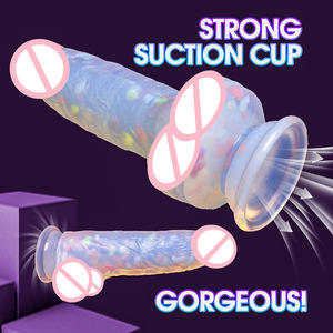 Dildo Realista de Silicona Fluorescente que Brilla en la Oscuridad, Juguete Sexual Suave y Realista para Mujeres - Product Image 3