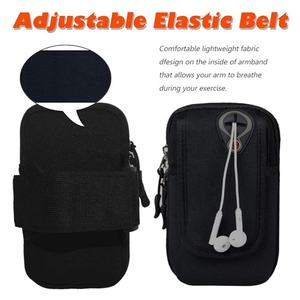 Support de téléphone en nylon pour bras d'exercice trou d'écouteur support de téléphone étanche bras d'entraînement pour téléphone sur les courses vélo voyage - Product Image 4