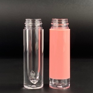 Nouveau <span class=keywords><strong>Tube</strong></span> Cosmétique Rond Transparent de Luxe Personnalisable avec Logo, Vide, pour Gloss à Lèvres, avec Bouchon à Vis - Product Image 6
