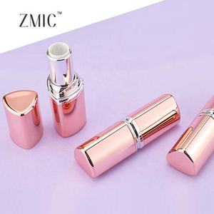 Tubi di rossetto vuoto oro rosa balsamo per le labbra tubi di olio di spruzzatura triangolare metallico forme di prisma rossetto tubi in una classe da soli - Product Image 3