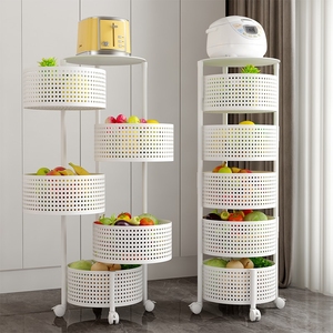 Étagères de <span class=keywords><strong>cuisine</strong></span> rotatives multicouches et supports de rangement multifonctionnels pour fruits et légumes à prix d'usine en gros pour la maison - Product Image 5