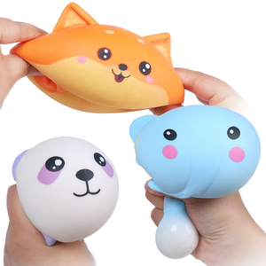 Hot Sales <b>Squeeze</b> Colorful Cute Stuffed Animal Toys <b>Balls</b> PVA Slime Filled Stress Relief Fidget Toys QF Brand for Kids - Product Image 1