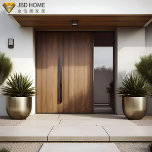 Portes <span class=keywords><strong>d</strong></span>'<span class=keywords><strong>entrée</strong></span> en bois massif personnalisées haute sécurité, étanches, pour l'extérieur/l'intérieur, avec triple vitrage pour appartements - Product Image 2