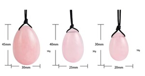 Huevos Yoni <span class=keywords><strong>de</strong></span> Cuarzo Rosa 100% Natural, Juego <span class=keywords><strong>de</strong></span> Piedras Curativas para Mujeres, Gran Venta - Product Image 5