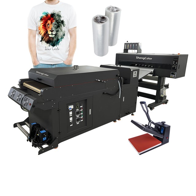 Shengcolor  DTF Printer  2/4 I3200  Printhead 60cm Direct Transfer Film Printer With Dtf Shaking Powder Oven Machine for T-shirt