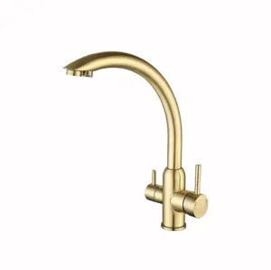 OEM gold sus 304 kitchen sink faucet tap water filter faucet hot and cold water mixer kitchen faucets, mixers