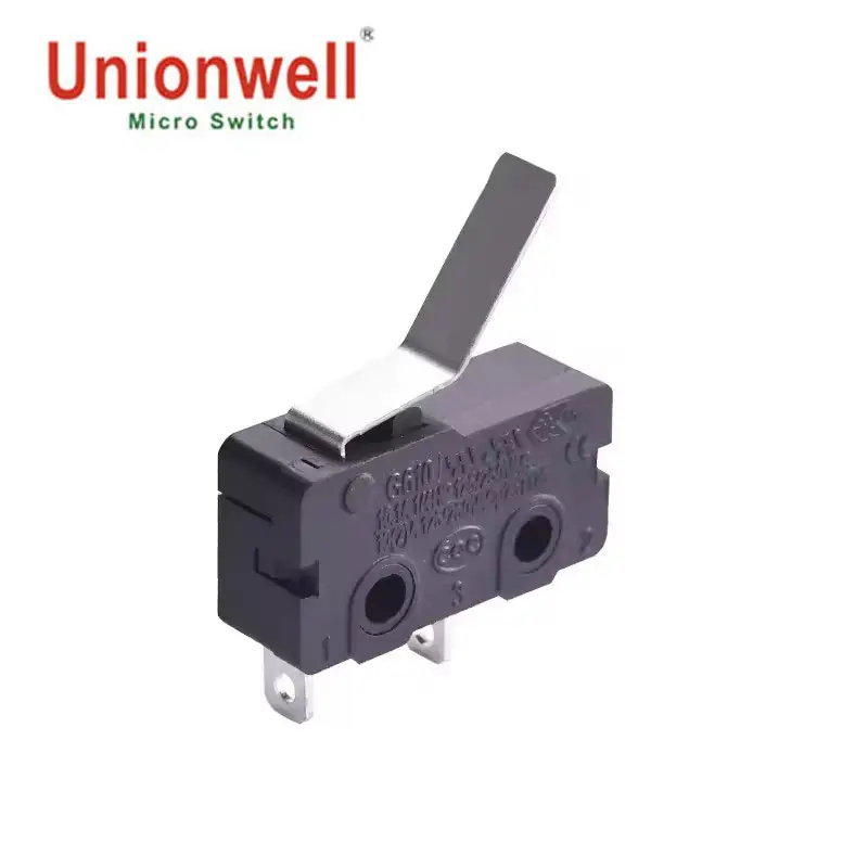 g605 5a 1/8hp kw3a bent terminals straight lever micro limit switch unionwell