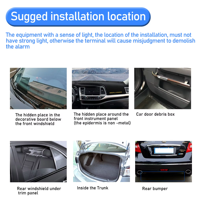 Rastreador GPS para coche con imán fuerte de 6000mAh, fácil instalación en el salpicadero con rastreador de vehículo de montaje magnético para Vista de PC