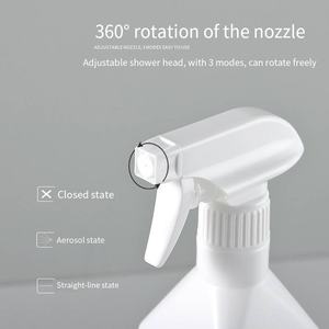 Bouteille pulvérisateur en plastique HDPE de 300 ml et 500 ml, pulvérisateur à fine brume avec gâchette pour le nettoyage de la <span class=keywords><strong>maison</strong></span>, le salon de coiffure, pulvérisateur de plantes anti-fuite - Product Image 5