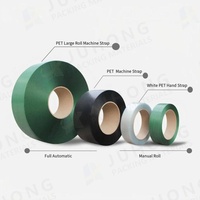 Bande de cerclage en polyester vert PET de 25mm sangle en poly à haute résistance à la rupture pour serrer la bande d'emballage en plastique