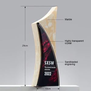 Meilleur Chine Transparent Plusieurs Tailles Championnat Marbre Trophée Cristal - Product Image 2