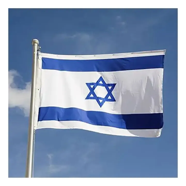 Fabriek Groothandel Hoge Kwaliteit Polyester Bedrukt Joodse Vlag Israeli Nationale Vlag 3X5 Ft Israël Vlag