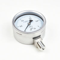 SY YB Refrigerant Manifold Pressure Gauge 1/4in 0-25 Bar 1.6% Accuracy Corrosion Resistant Industrial Pipeline Tester 1 Year