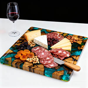 Bulk 500 stuks handgemaakte olijfhouten epoxyharsplank, houten snijplank voor de keuken, hout & epoxyhars - Product Image 5