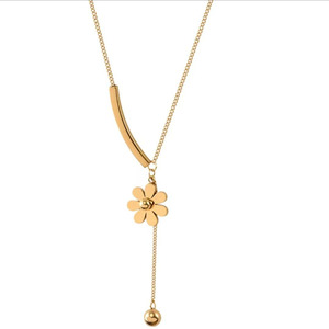 <span class=keywords><strong>Collana</strong></span> Girocollo di Tendenza con Nappa a Fiore Placcata Oro 18K in Acciaio Inossidabile con <span class=keywords><strong>Margherita</strong></span> per Donna - Product Image 5