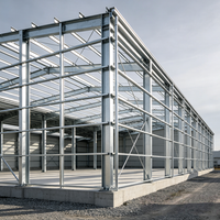 Atelier en structure métallique préfabriquée sans boulons, résistant à la corrosion, en acier léger, pour l'industrie lourde