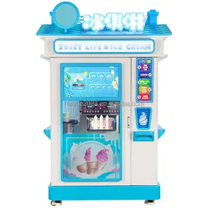 맞춤형 24 시간 셀프 서비스 스마트 완전 자동 아이스크림 메이커 터치 스크린 로봇 소프트 아이스크림 자판기