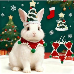 Gorro de Navidad para Perro, Disfraz Tejido de Una Sola Talla Ajustable, Ropa para Mascotas con Diseño Animal, Atuendo Festivo - Product Image 3