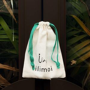 High Quality Double String <b>Drawstring</b> Bag Custom Organic Canvas Cotton Bag <b>Pouch</b> With Logo Printing - Product Image 4