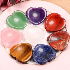 <span class=keywords><strong>Pierre</strong></span> de méditation naturelle en forme de cœur de 40 mm, en quartz rose et améthyste, pour massage du pouce, guérison des chakras, cristal de guérison pour l'anxiété, le stress et l'énergie, cadeau - Product Image 6