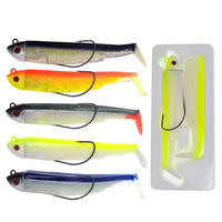 15g 30g leurres de pêche méné noir leurre souple tête jigged leurres pré-assemblés pêche à l'achigan Wobbler appâts de natation Senuelos