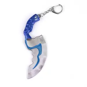 Trò Chơi mới Dota2 Pudge Vũ Khí Thanh Kiếm Đạo Cụ Đồ Trang Trí Mini Blink Dagger Keychain cho Nam Giới Máy Nghe Nhạc