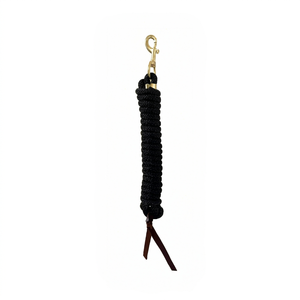 Cuerda Trenzada de Nailon Negra con Cierre Dorado, Tamaño Personalizado - Product Image 1
