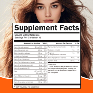 Botella de 90 Cápsulas para el Brillo del Cabello con Vitamina C, Apoyo Natural Diario para el Bienestar y la Vitalidad para Adultos - Product Image 4