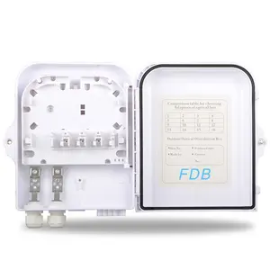 Best price IP65 Waterproof Outdoor 8 Core Fiber Optic Distribution Box Wall Mounted Fiber Optic Terminal Box for Promotion