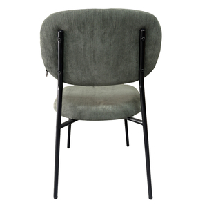 Échantillon Gratuit - <span class=keywords><strong>Chaise</strong></span> de Salle à Manger Moderne de Luxe Nordique Contemporaine avec Pieds en Métal Rembourrés et Dossier en Velours pour <span class=keywords><strong>Cuisine</strong></span> - Product Image 5