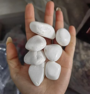 Trắng tinh khiết đánh bóng sông sỏi cho vườn cảnh quan con đường trang trí nội thất - Product Image 2