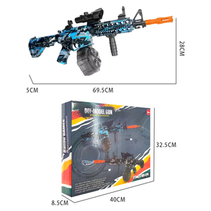 Pistola de Juguete de Plástico de Alta Velocidad, Pistola de Juguete <span class=keywords><strong>M4</strong></span> para Niños, Juego de Disparos al Aire Libre, Pistola de Juguete M416 con Tambor Grande para Niños - Product Image 3