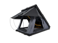 Tente de toit rigide triangulaire en aluminium pour 4x4, tout-terrain, quatre saisons, 2-3 personnes, imperméable, semi-automatique