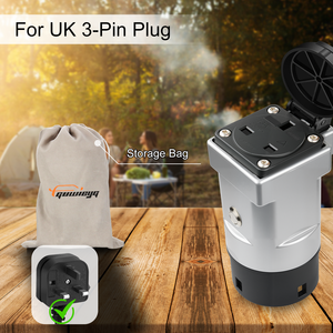 Adaptateur V2L GUWIEYG compatible avec <span class=keywords><strong>MG4</strong></span> MG5 KIA HYUNDAI Smart ZEEKR, adaptateur de charge de véhicule 16A 220V, avec prises standard britanniques - Product Image 5