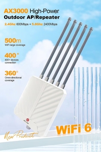 Siêu tốc độ cao 3000Mbps Ngoài trời Wifi 6 Router tầm xa doanh nghiệp lưới với dual band 5 * 8dBi ăng-ten 8dBi điểm truy cập - Product Image 3
