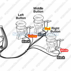 USB illuminato LED Trackball Mouse 4.5cm rotondi gioco Arcade macchina a gettoni giochi a gettoni con viti - Product Image 2