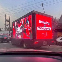 Camion publicitaire mobile LED couleur pleine face JCT E-3SF18 P5 à 3 faces pour les centres commerciaux en plein air, les magasins de détail, les écrans >6500cd/
