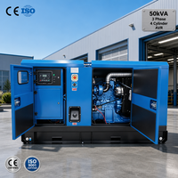 Groupe électrogène diesel silencieux Pekins 50 kVA triphasé 4 cylindres avec contrôle intelligent AVR