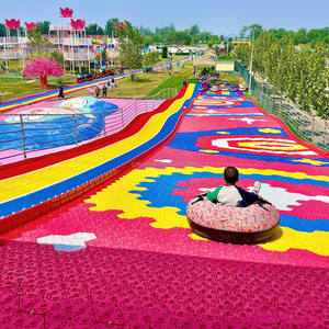 놀이 공원 어린이 무지개 슬라이드, 무동력 엔터테인먼트, 무지개 슬라이드, 야외 엔터테인먼트, 무지개 슬라이드 - Product Image 1