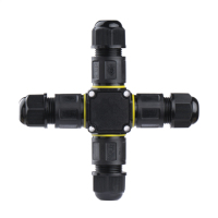 Connecteur de câble étanche IP68 pour éclairage LED extérieur, connecteur de câble 3 broches de type X, vente chaude, joint de câble pour éclairage extérieur.