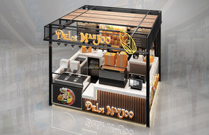 Kiosque <span class=keywords><strong>à</strong></span> boissons fraîches, <span class=keywords><strong>à</strong></span> bulles de thé, <span class=keywords><strong>à</strong></span> smoothies, en bois, design élégant, pour la vente de restauration rapide - Product Image 3