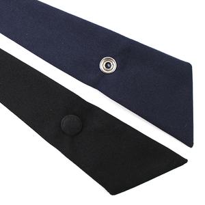 ब्लेड आकार आसान पहनने के समायोज्य ठोस रंग काले नौसेना नीले पॉलिएस्टर औपचारिक कार्यालय क्लर्क महिला धनुष टाई क्रॉसओवर टाई महिलाओं के लिए - Product Image 4