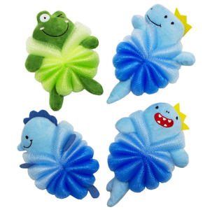 Dễ thương động vật có hình dạng tắm bọt biển ít Nàng Tiên Cá công chúa cá mập khủng long hình cơ thể bọt biển cho trẻ em làm bằng Nylon PE - Product Image 2