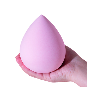 ฟองน้ำแต่งหน้าแบบซักได้อุปกรณ์ความงามสีชมพูส้มชมพูขนาดใหญ่นุ่มสะอาดผสมแม้ฐานวาง - Product Image 2